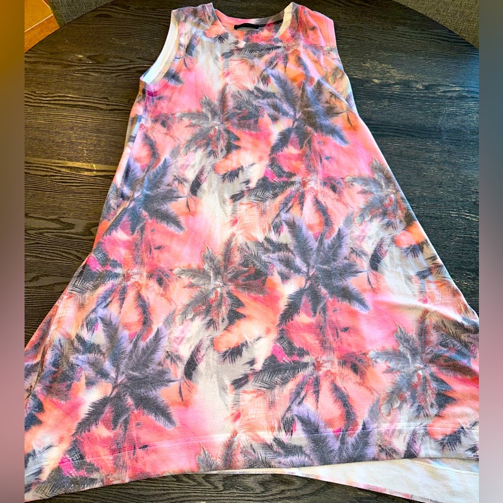 Floral Palm Tree Vacation Sundress L/XL